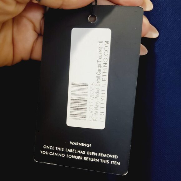 PrettyLittleThings Blue Casual Pants for Women size 6 - Picture 5 of 10